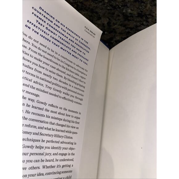 Doesn't Hurt To Ask By Trey Gowdy Signed/Autographed HC/DJ - Picture 5 of 8